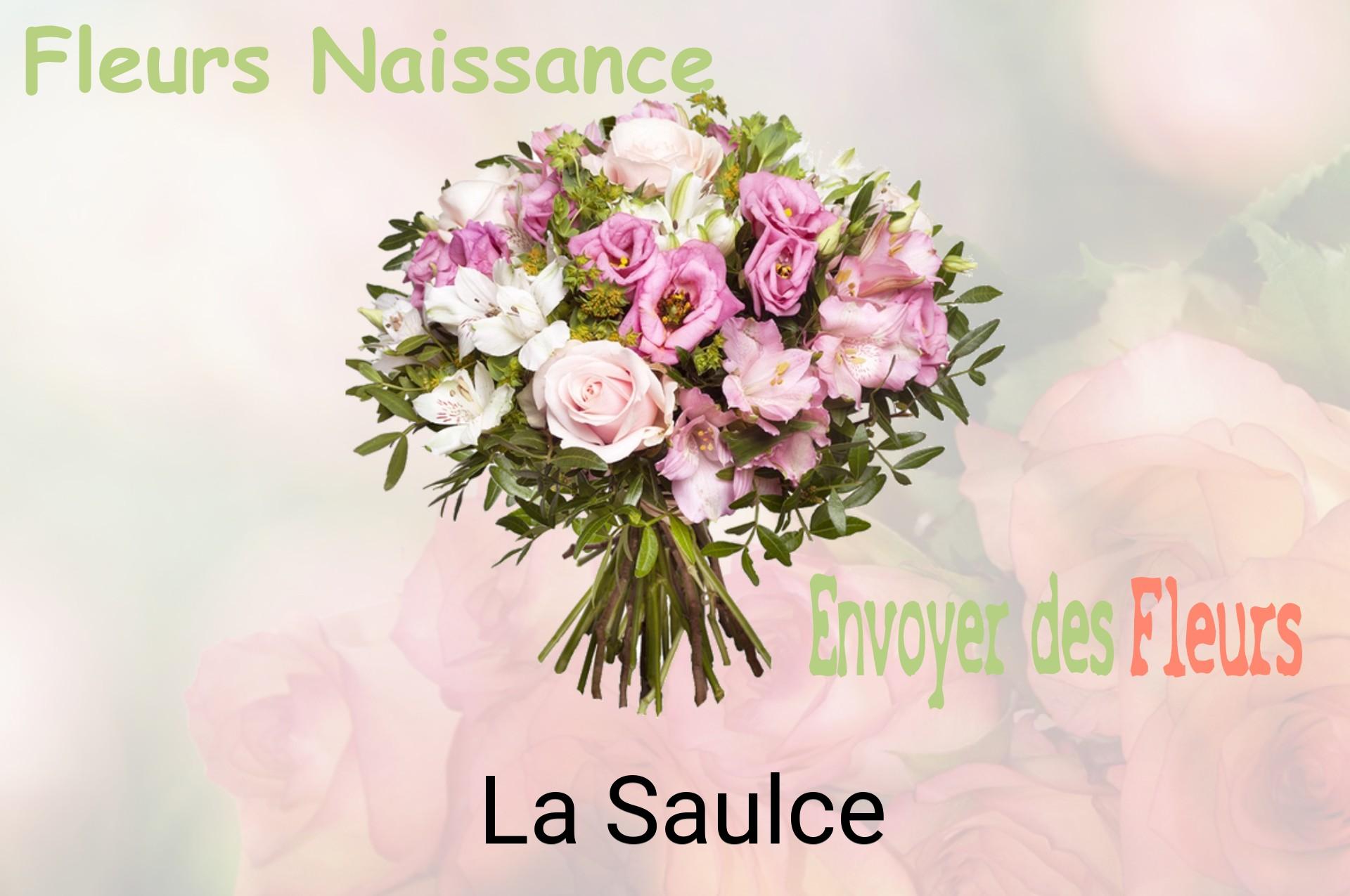 Bouquet de fleurs de naissance livré à La Saulce